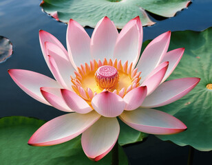 colourful lotus flowers background generating  Ai images