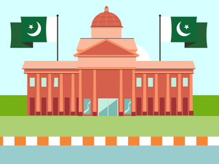 Obraz premium Big Government Concept Illustration Stylish and Beautiful