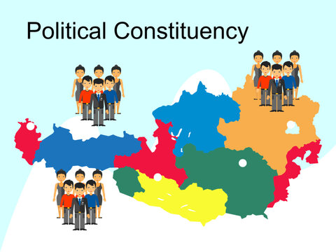 Constituency Concept Illustration Stylish and Beautiful