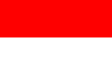 Naklejka premium Indonesia Flag, Flag of Indonesia