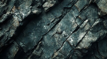 Dark Grey Rock Face Texture Background