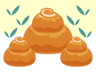 Brioche Concept Illustration Stylish and Beautiful