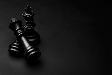 A commanding composition of a king and knight together, representing the calculated risk and power dynamics involved in mastering the game of chess at the highest levels