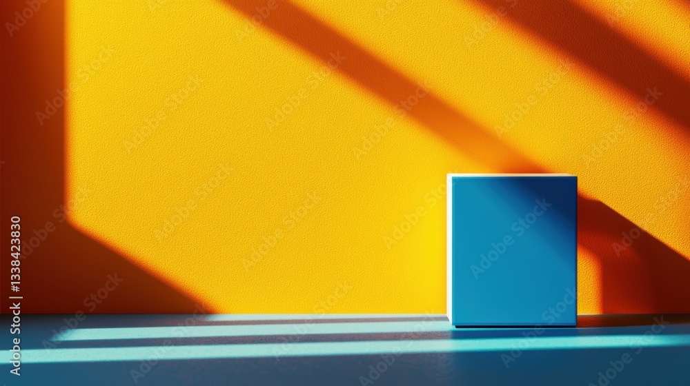 Poster a professionally designed trading card box mockup in a flat, minimal style, perfect for use in digit