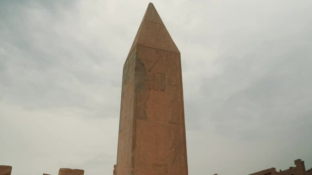 obelisk in templ of karnak