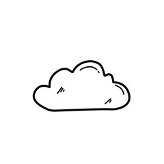 hand drawn cloud icon