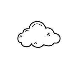 hand drawn cloud icon
