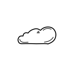 hand drawn cloud icon