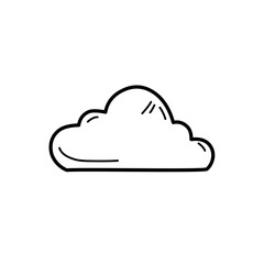 hand drawn cloud icon