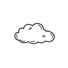 hand drawn cloud icon