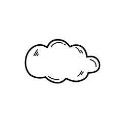 hand drawn cloud icon