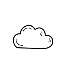 hand drawn cloud icon