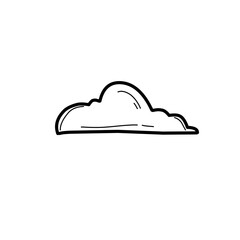 hand drawn cloud icon
