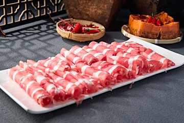 Inner Mongolian grassland lamb roll slices