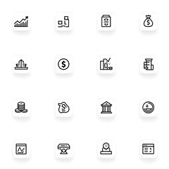 Digital Marketing Icons such as SEO and Investment Icons