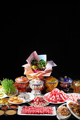 High-end hot pot meal combination