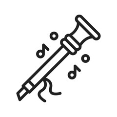 Shehnai icon vector image. Suitable for mobile apps, web apps and print media.