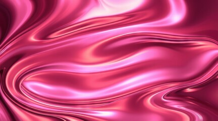 Obraz premium Shimmering pink silk fabric flowing gracefully under soft light in an elegant texture scene