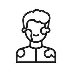 Color Face icon vector image. Suitable for mobile apps, web apps and print media.