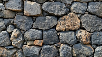 Dark Grey And Brown Rock Wall Texture
