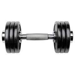 A metal dumbbell