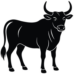 Bull Vector Shilhoette Single icon