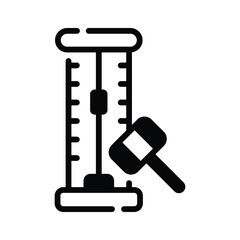 Download our simple yet handy glyph icon of hammer strength game