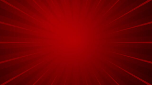 red rays comic cartoon style background video motion graphic footage