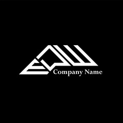 EDW logo design, EDW simple and modern logo. EDW luxurious alphabet design