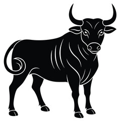 Bull Vector Shilhoette Single icon