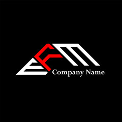EFM logo design, EFM simple and modern logo. EFM luxurious alphabet design