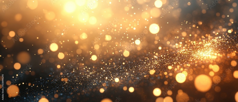 Canvas Prints golden light bokeh sparkles background creates a magical and dreamy atmosphere perfect for festive c