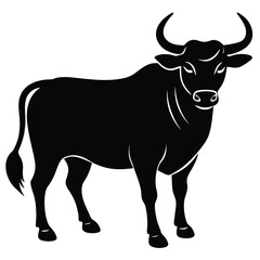 Bull Vector Shilhoette Single icon