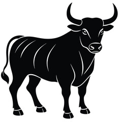 Bull Vector Shilhoette Single icon