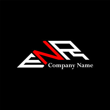 ENR logo design, ENR simple and modern logo. ENR luxurious alphabet design