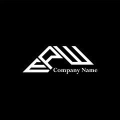 EPW logo design, EPW simple and modern logo. EPW luxurious alphabet design