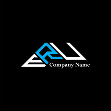 ERU logo design, ERU simple and modern logo. ERU luxurious alphabet design