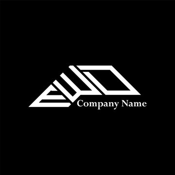 EWD logo design, EWD simple and modern logo. EWD luxurious alphabet design