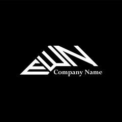 EWN logo design, EWN simple and modern logo. EWN luxurious alphabet design