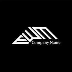 EWM logo design, EWM simple and modern logo. EWM luxurious alphabet design