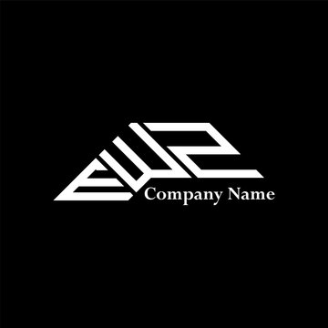 EWZ logo design, EWZ simple and modern logo. EWZ luxurious alphabet design