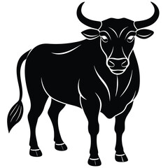 Bull Vector Shilhoette Single icon