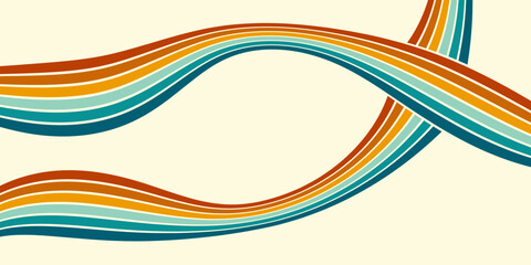 Vintage striped backgrounds, posters, banner samples retro colors 1970s 1900s 70s 80s 90s. Retro vintage style 70s striped background poster lines. Shapes vector design graphic 1980s.