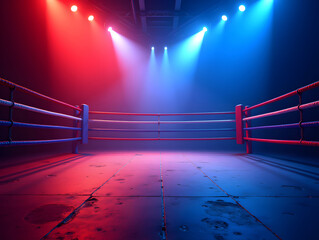 boxing match ring fight gym kickboxing business illustration background