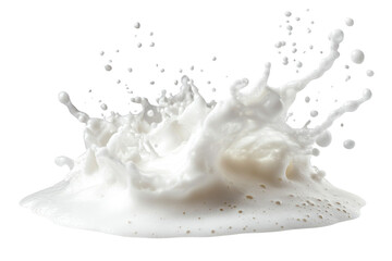 milk splash isolated on white