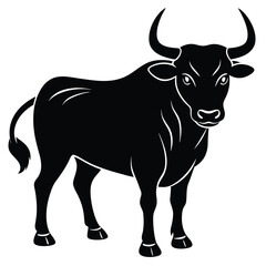 Bull Vector Shilhoette Single icon