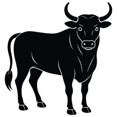 Bull Vector Shilhoette Single icon