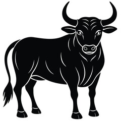 Bull Vector Shilhoette Single icon