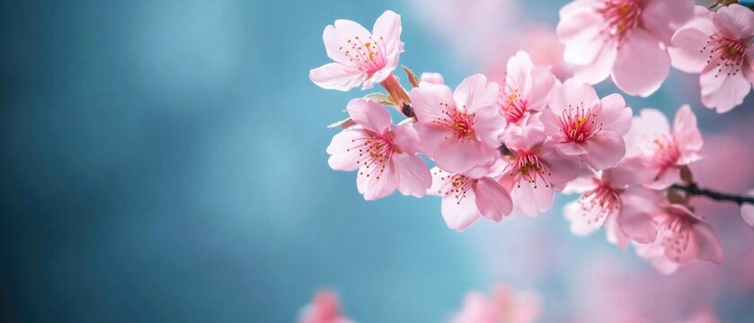 Close-up of pink flowers growing on a tree branch