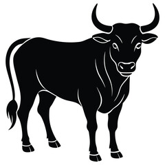 Bull Vector Shilhoette Single icon